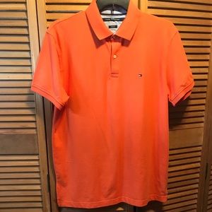 Tommy Hilfiger Orange Slim Fit Polo Shirt